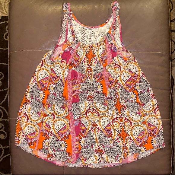 XS Free People Tunic dress top lace tank - Picture 4 of 6